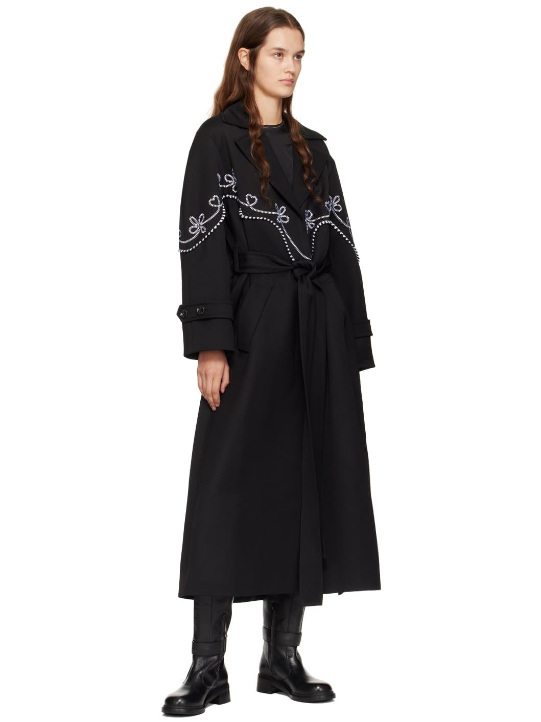 Black New Ring Tall Boots - 5