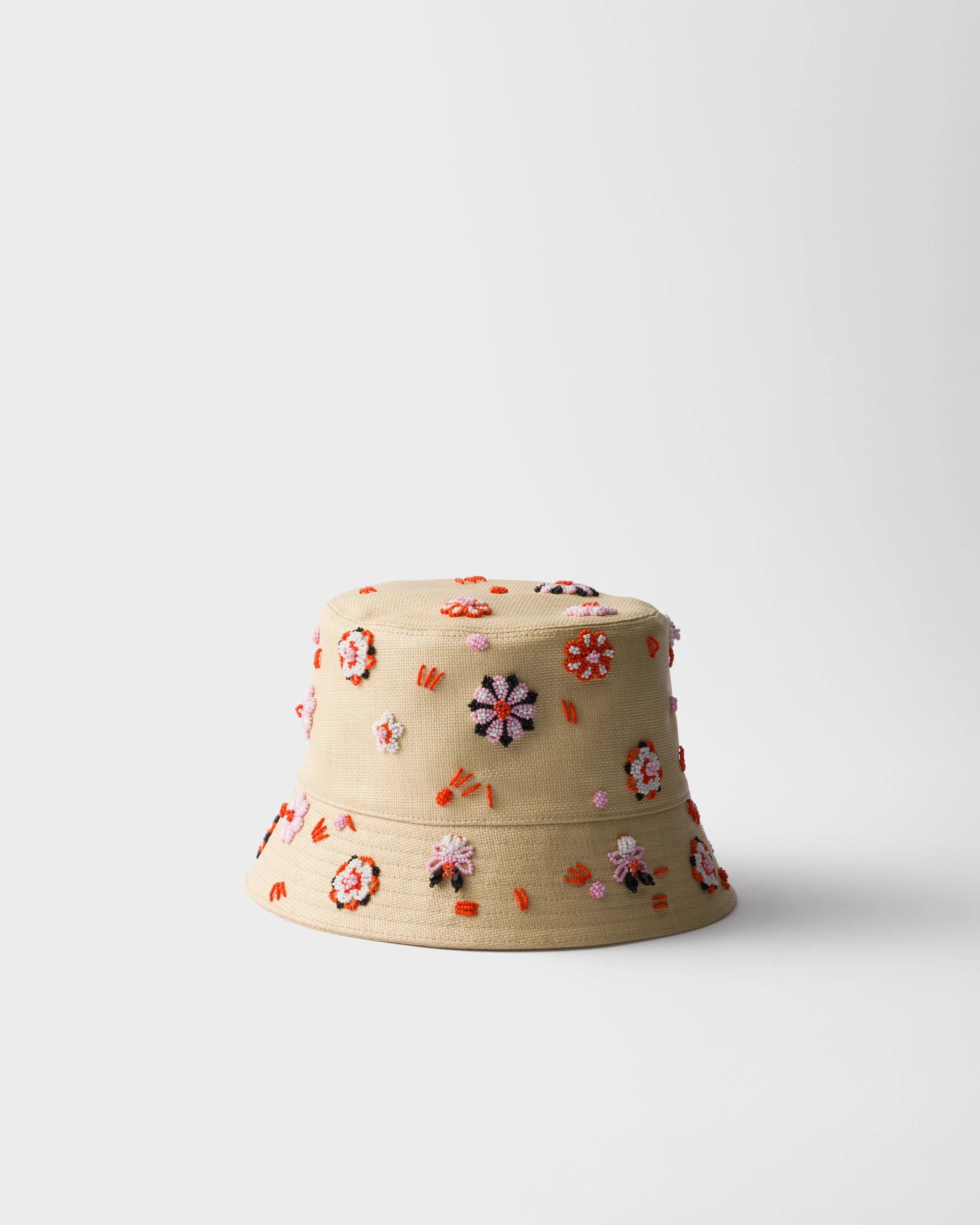Embroidered canvas bucket hat - 1