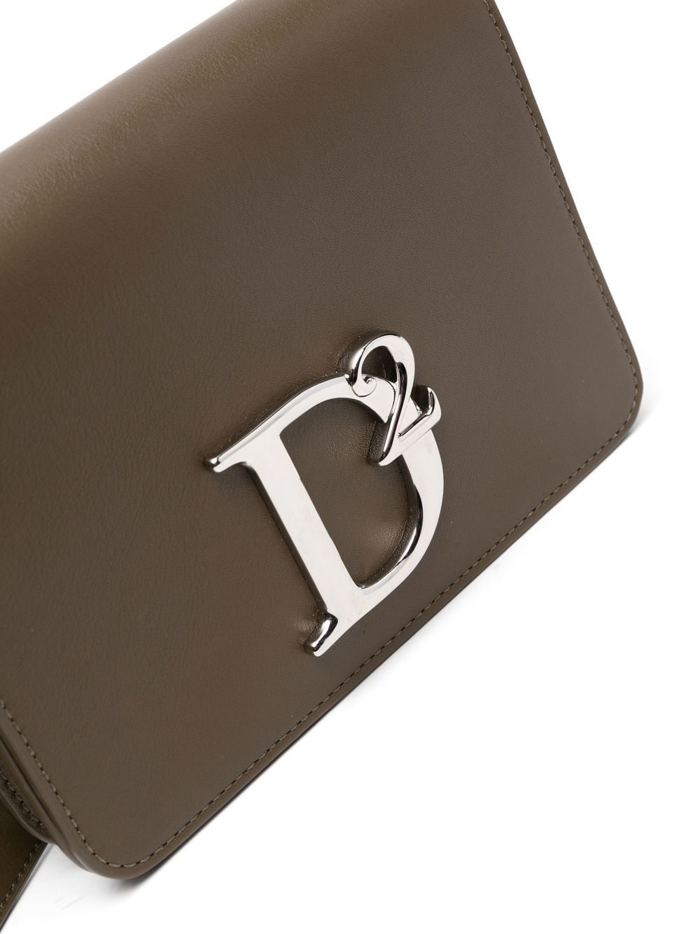 logo-plaque leather crossbody bag - 4