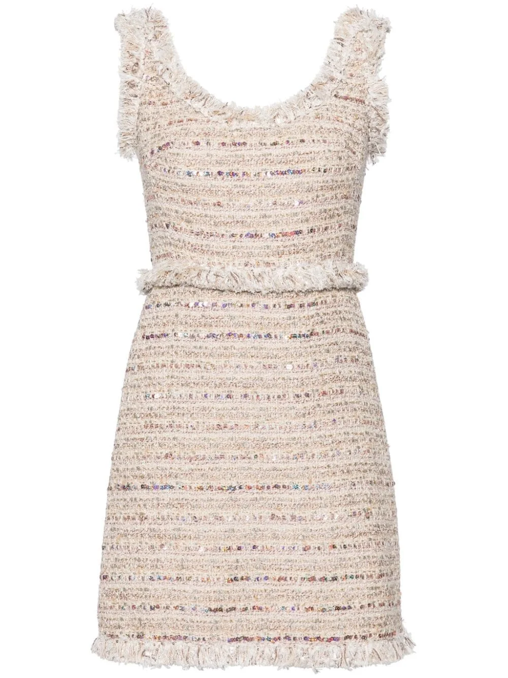 sequin-embellished tweed dress - 1