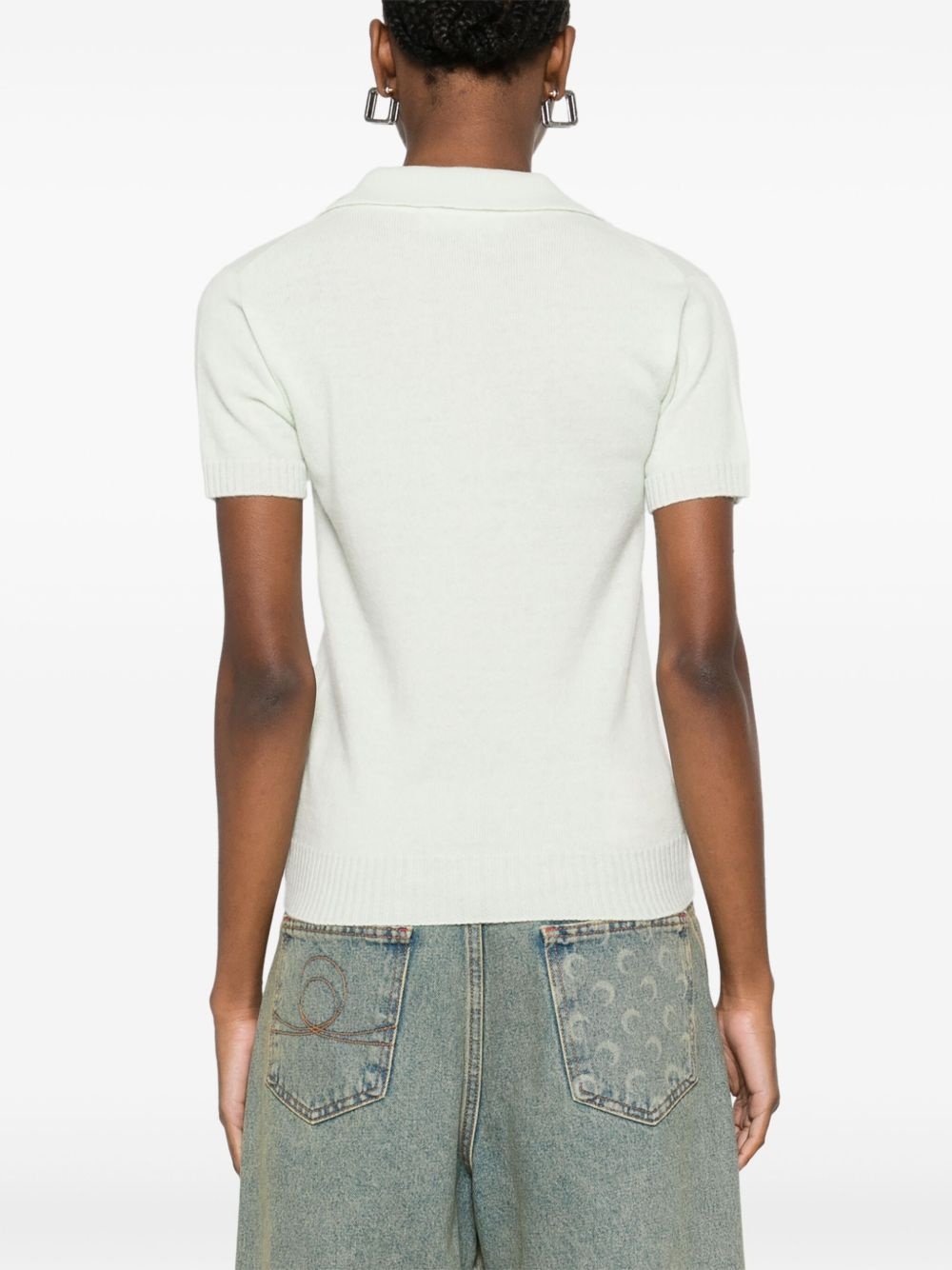 logo-appliqué polo top - 4