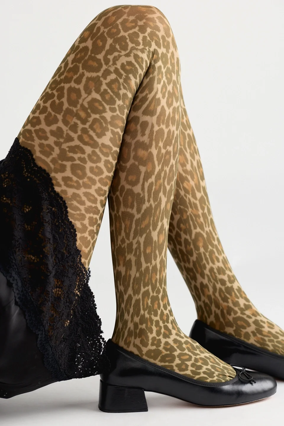 Sofia Leopard Tights - 1
