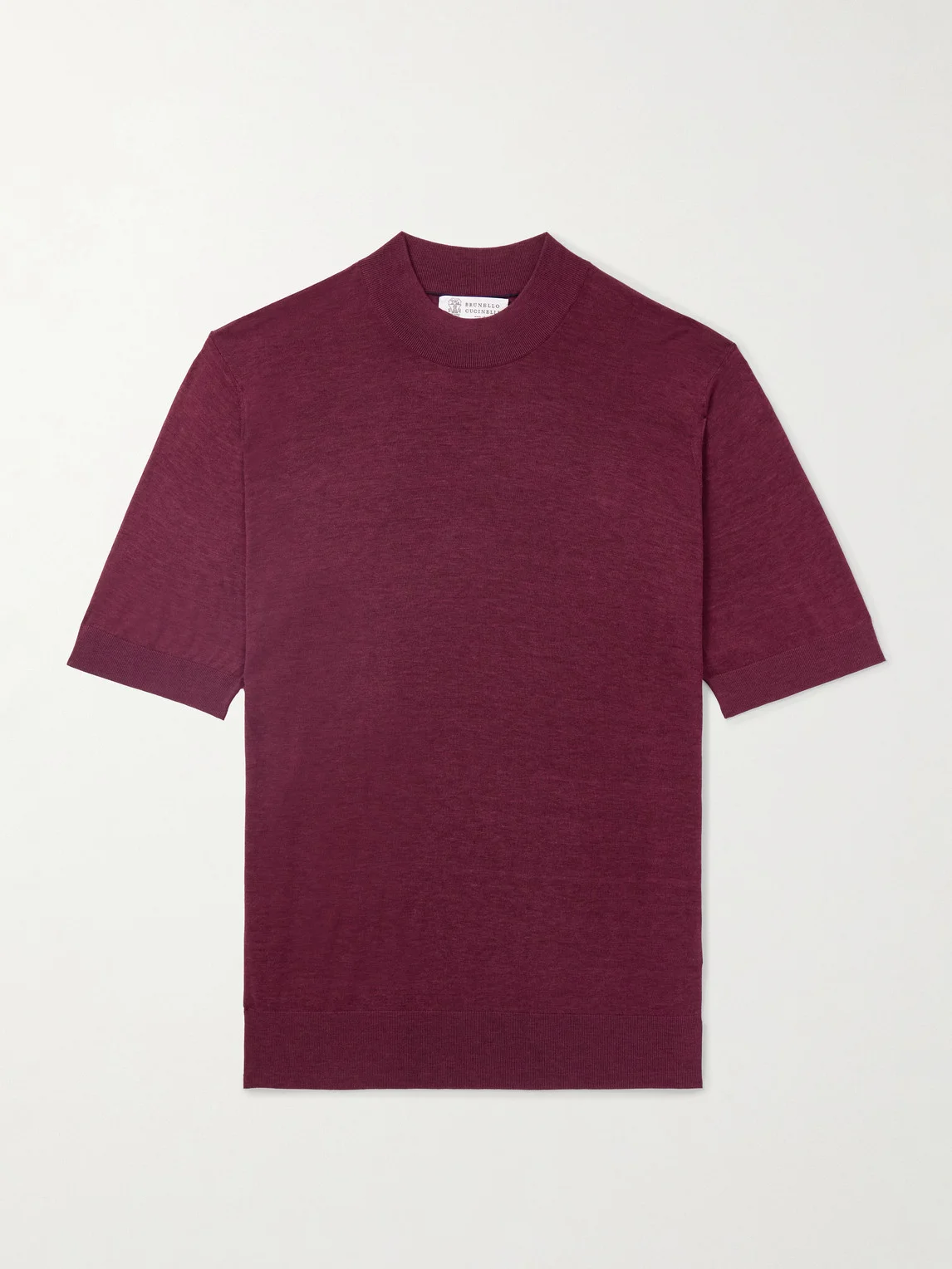Silk and Cotton-Blend T-Shirt - 1