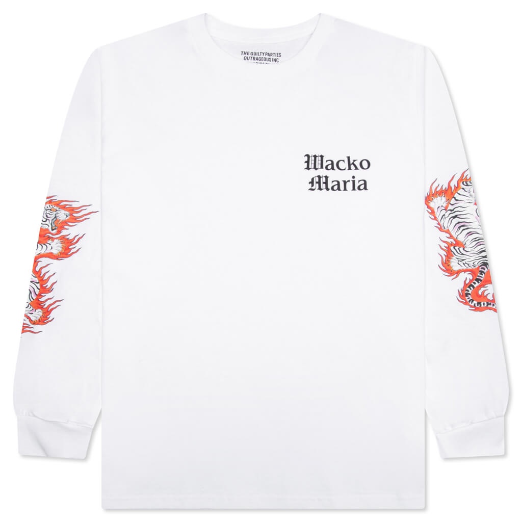 TIM LEHI CREWNECK L/S T-SHIRT TYPE-1 - WHITE - 1