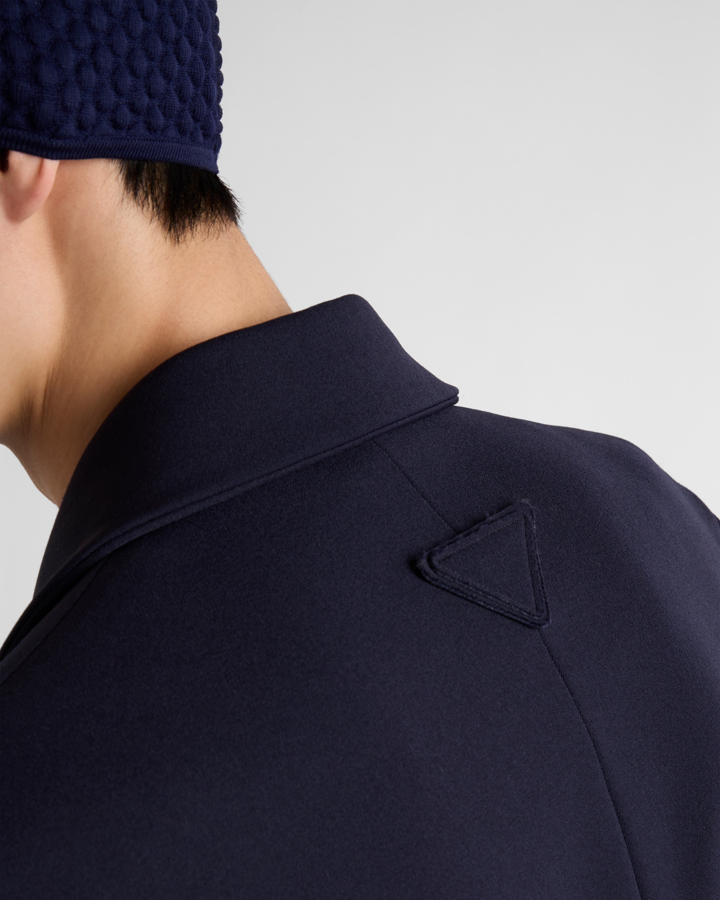 Single-breasted technical gabardine jacket - 4