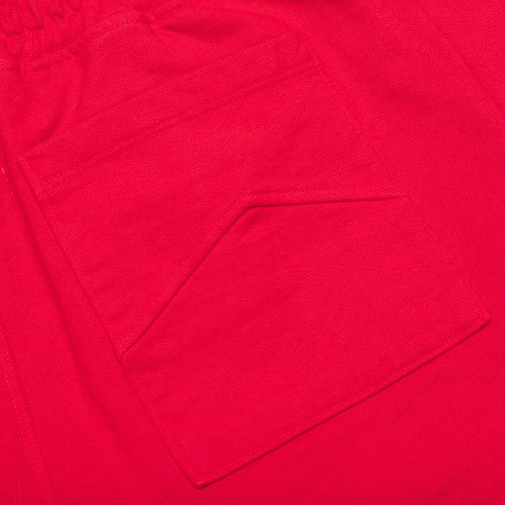 RHUDE TERRY SWEATPANT - CHERRY RED - 4