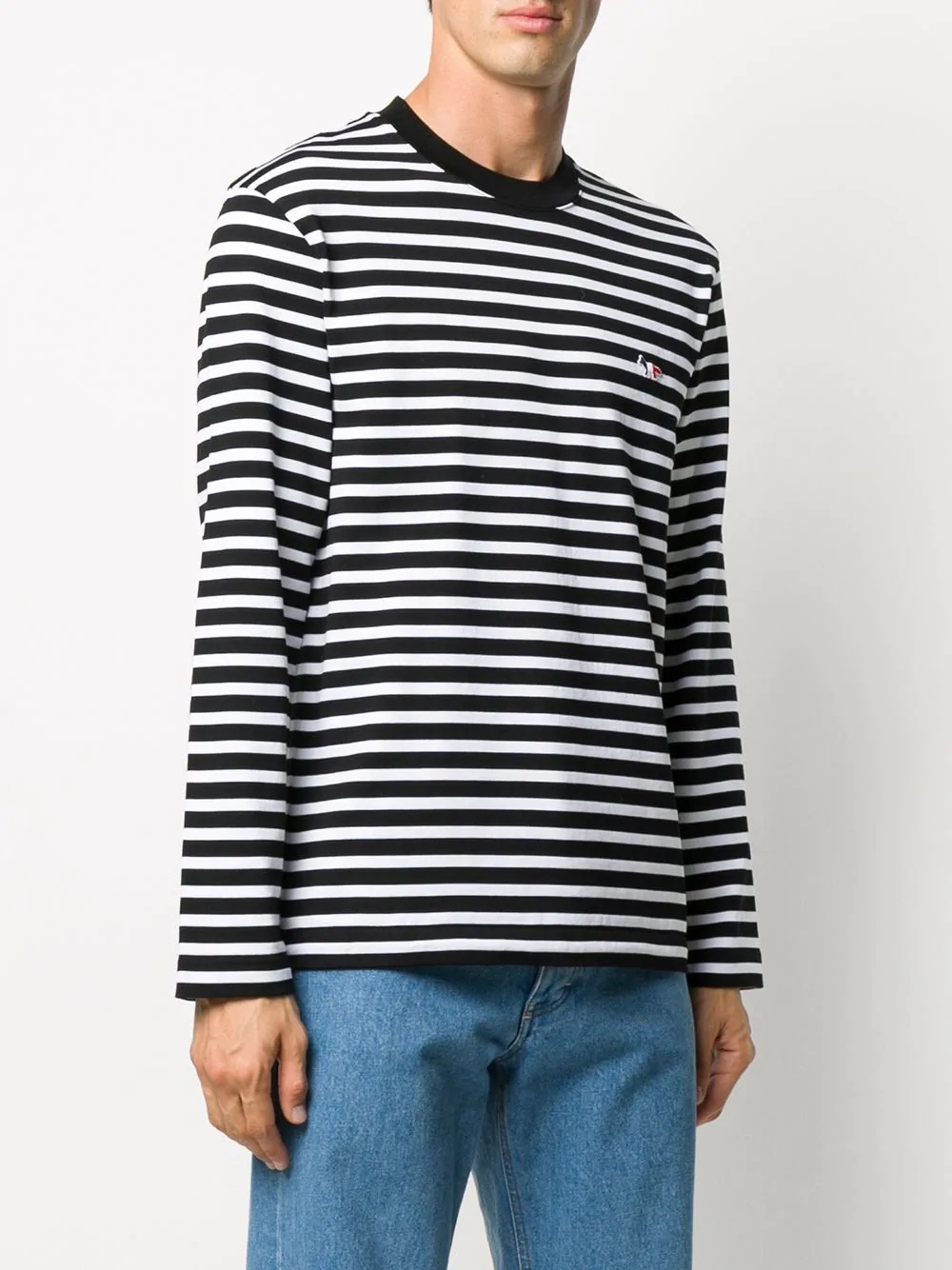 striped long-sleeve T-shirt - 4