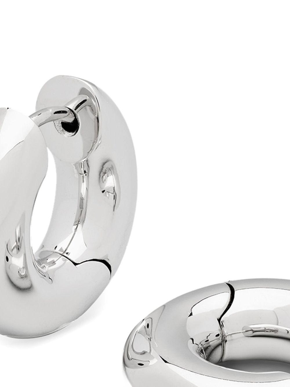 small Chunky hoop earrings - 2