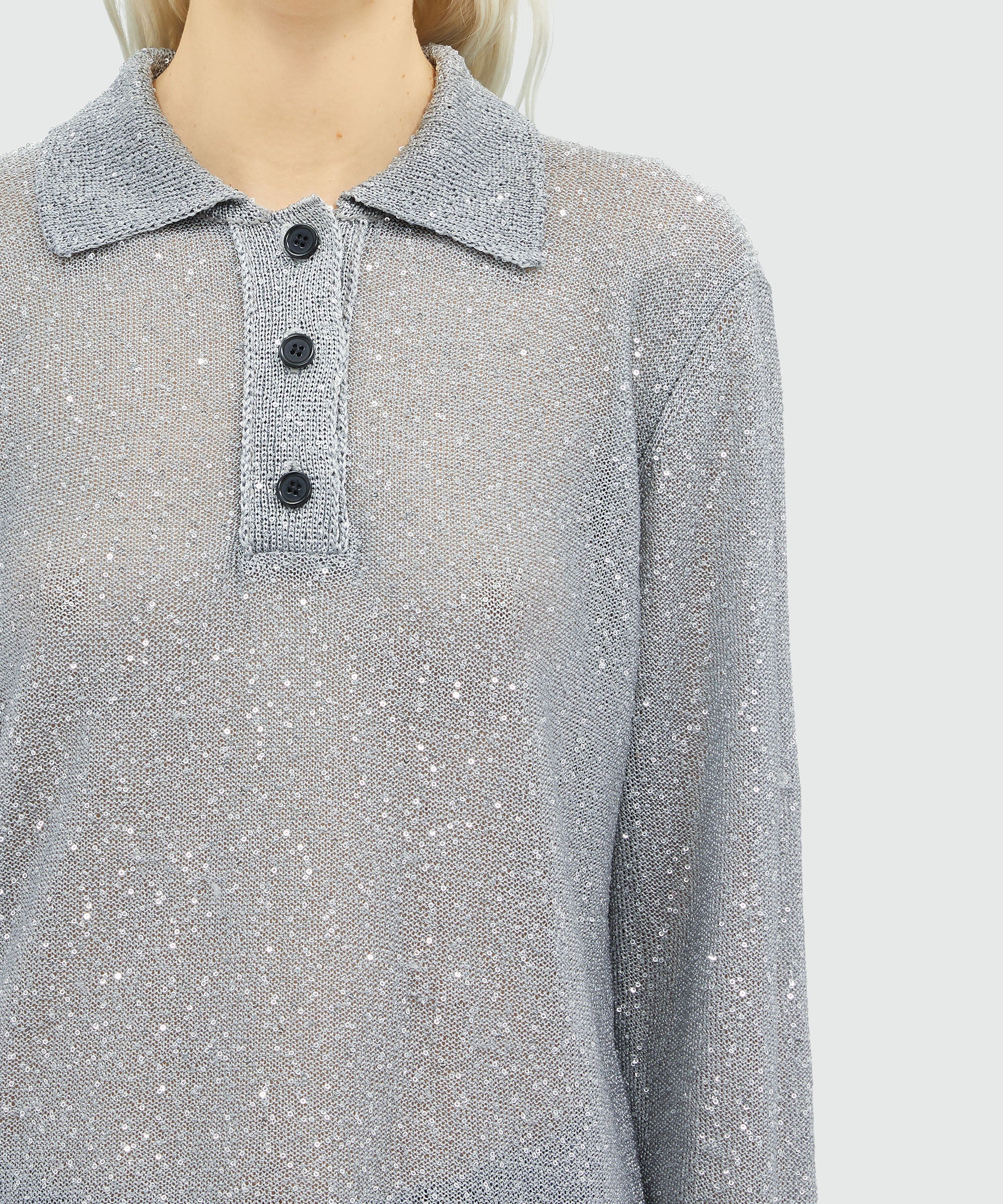Glitter polo shirt - 5