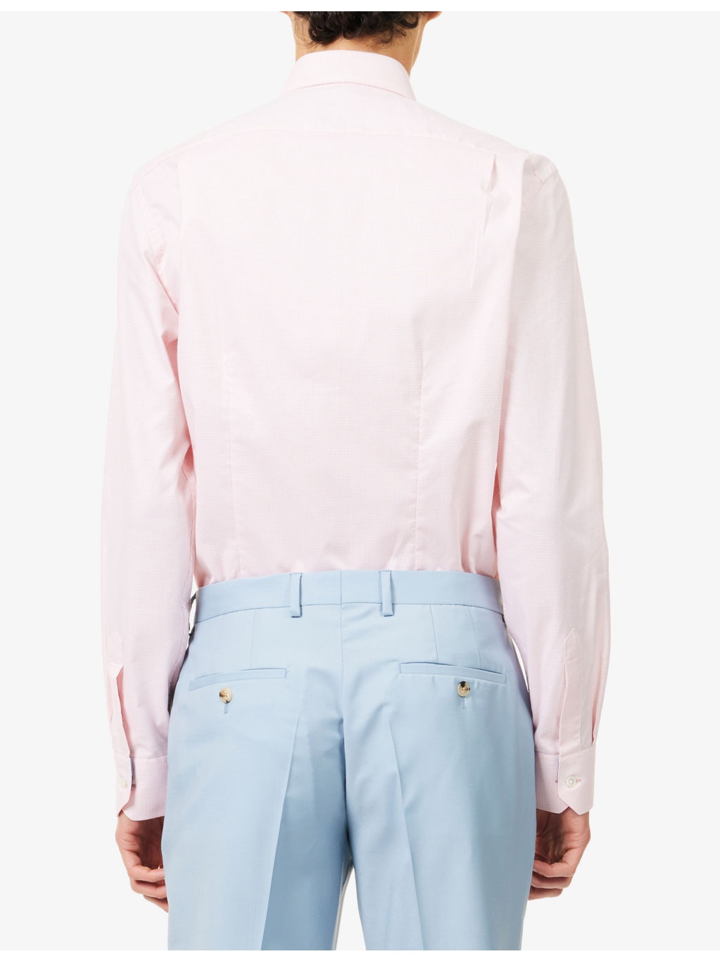 Buttoned-Collar Tailored-Fit Cotton Shirt - 4