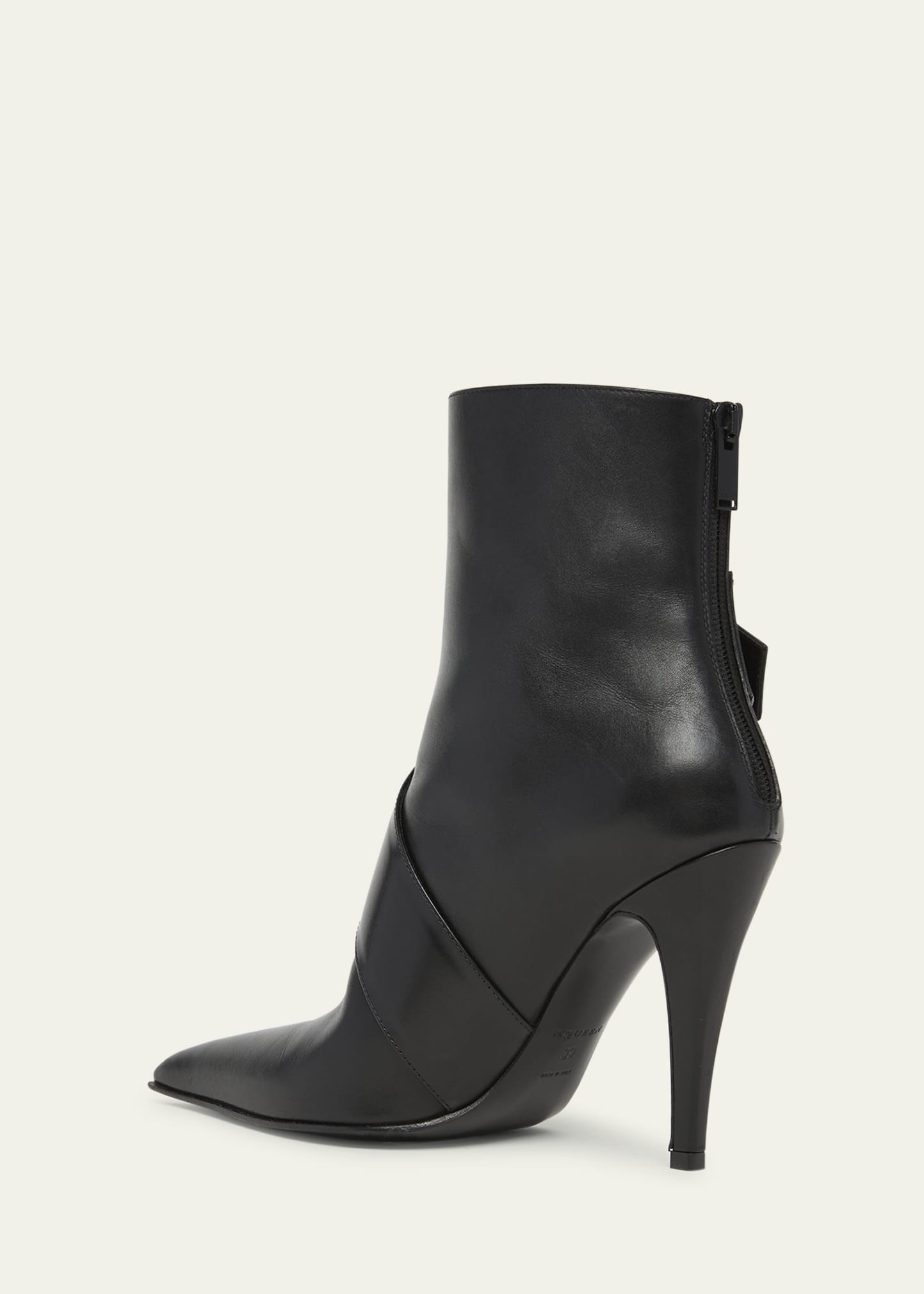 Heron Buckle Leather Ankle Boots - 4