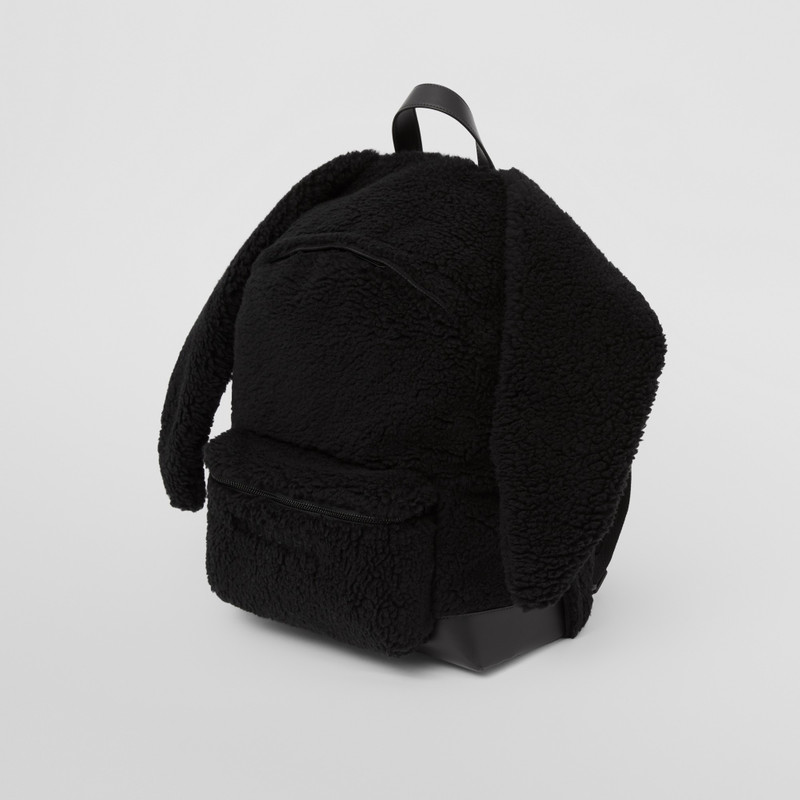 Rabbit Detail Fleece Backpack 4