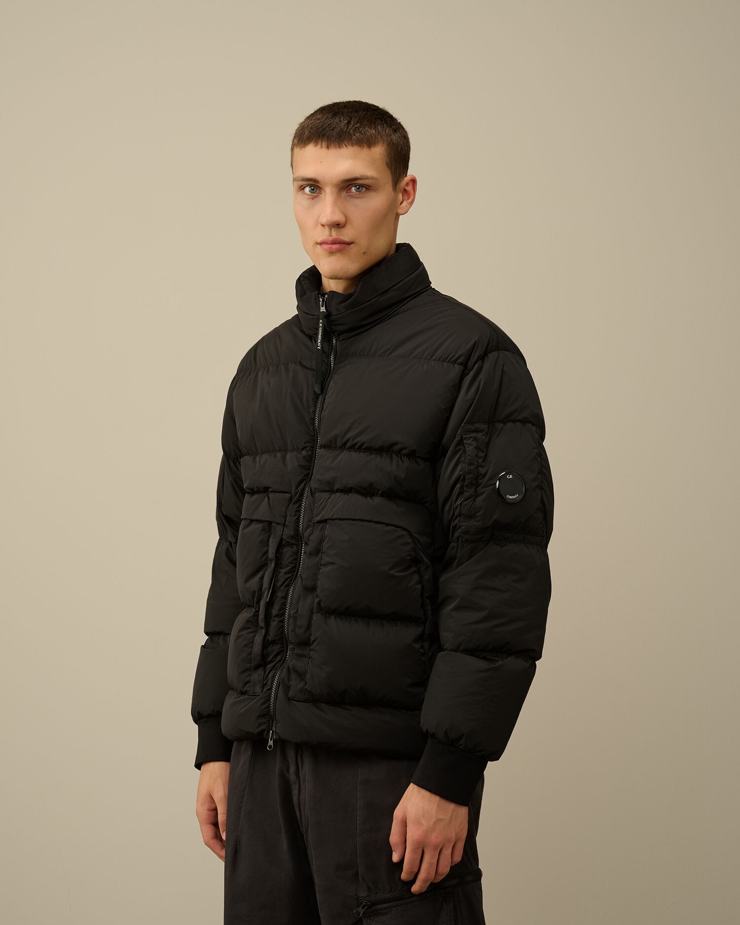 C.P. Company Nycra-R Short Down Jacket | REVERSIBLE