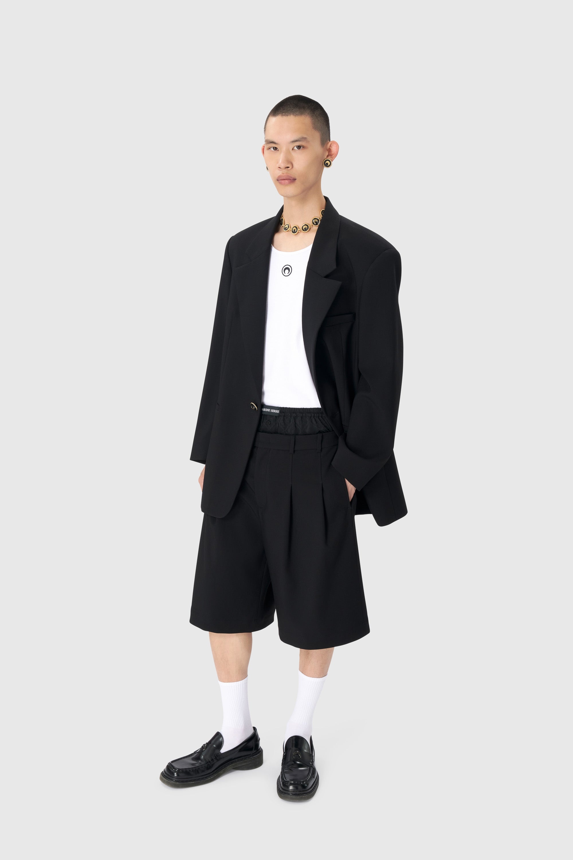 Virgin Wool Twill Boxy Jacket - 7