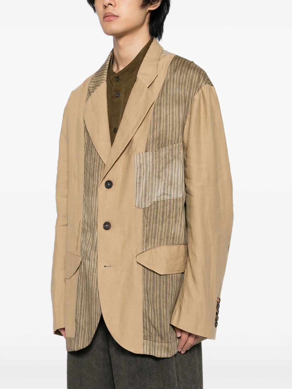striped blazer - 3