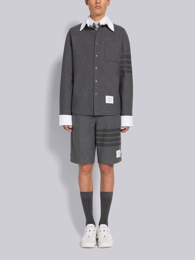 DOUBLE FACE TECH TWILL TONAL 4-BAR BERMUDA SHORTS 3