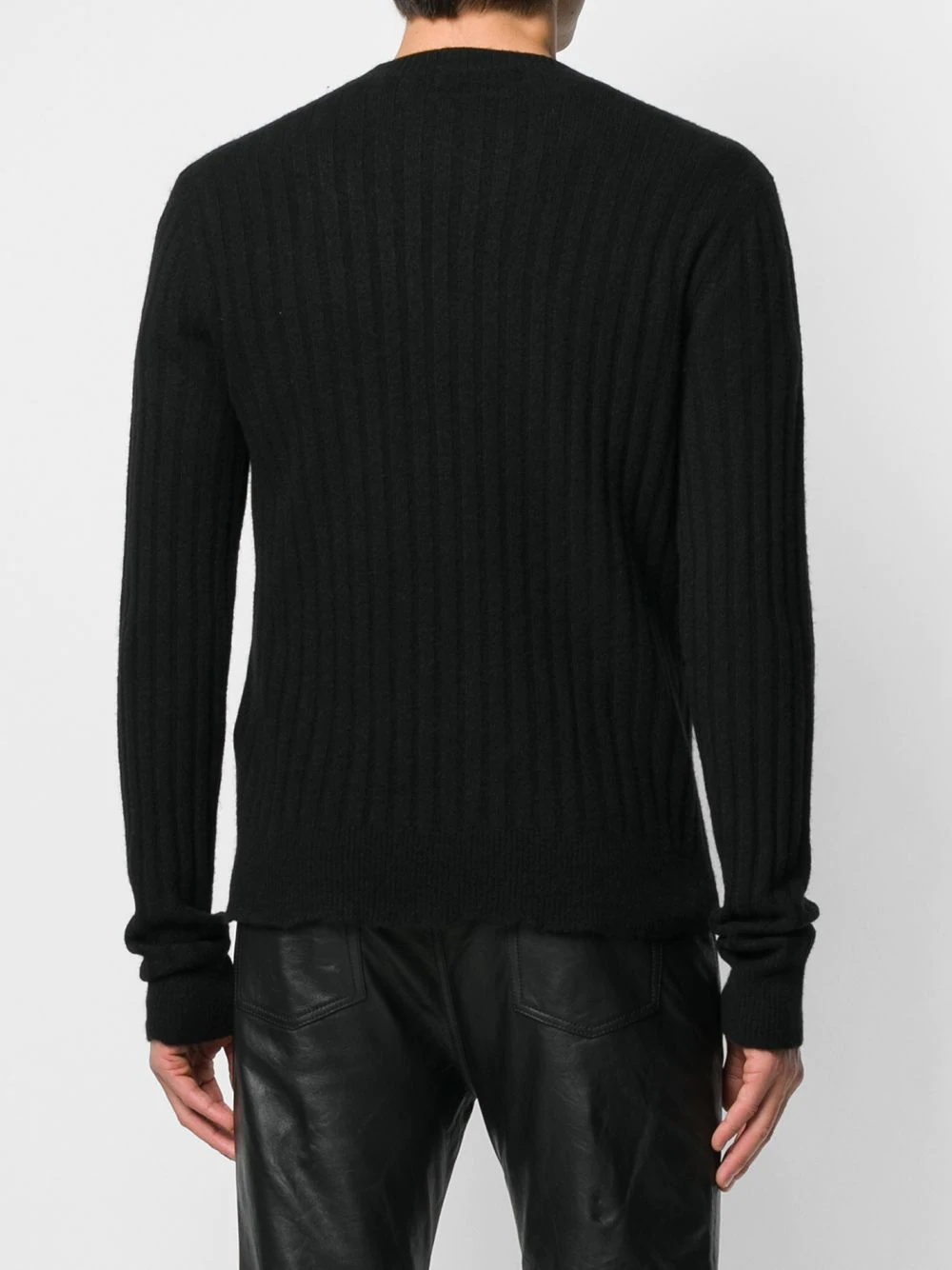 ribbed knitted jumper - 4