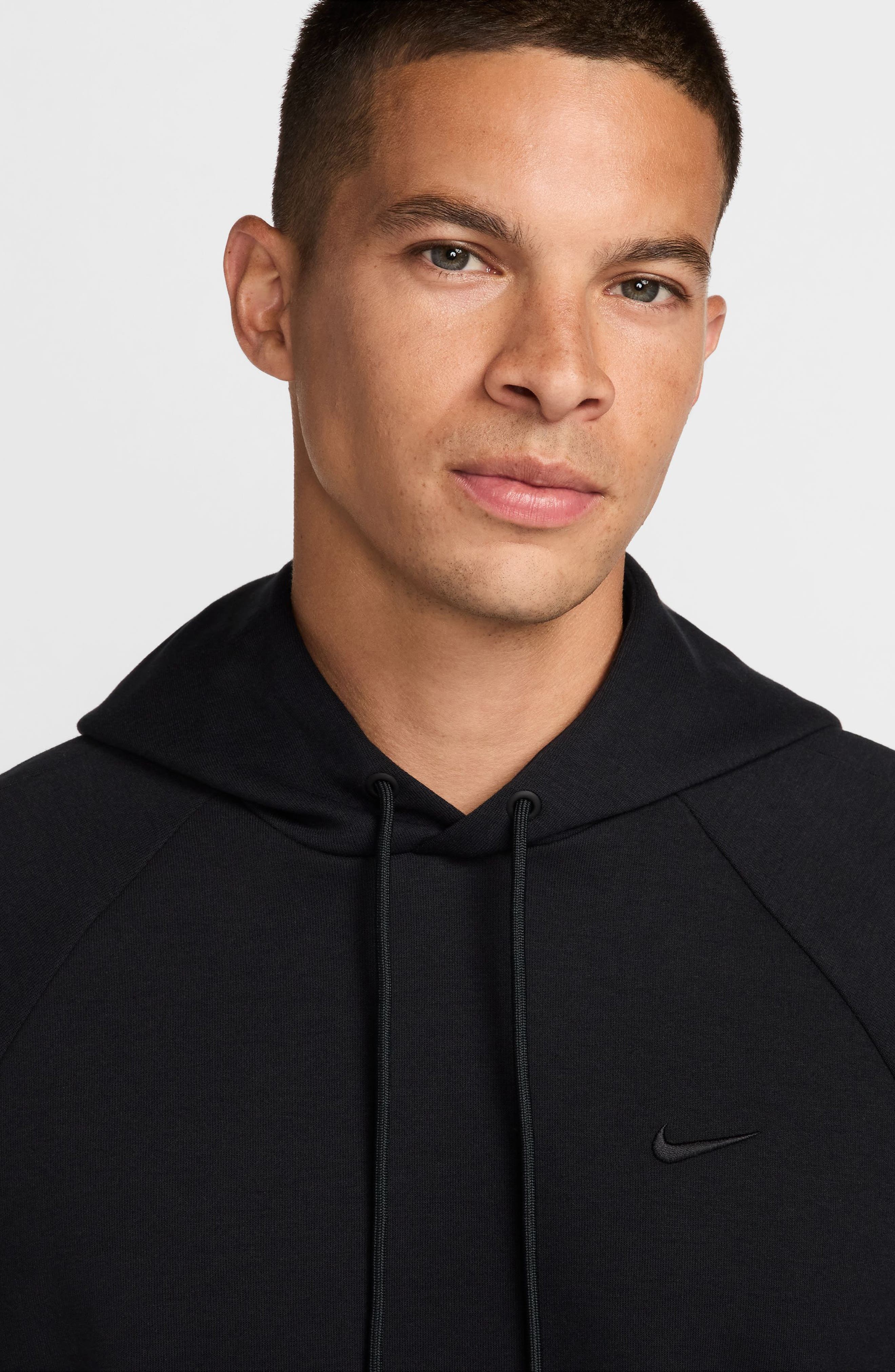 Nike Primary Dri-FIT Hoodie in Black/Black at Nordstrom - 8