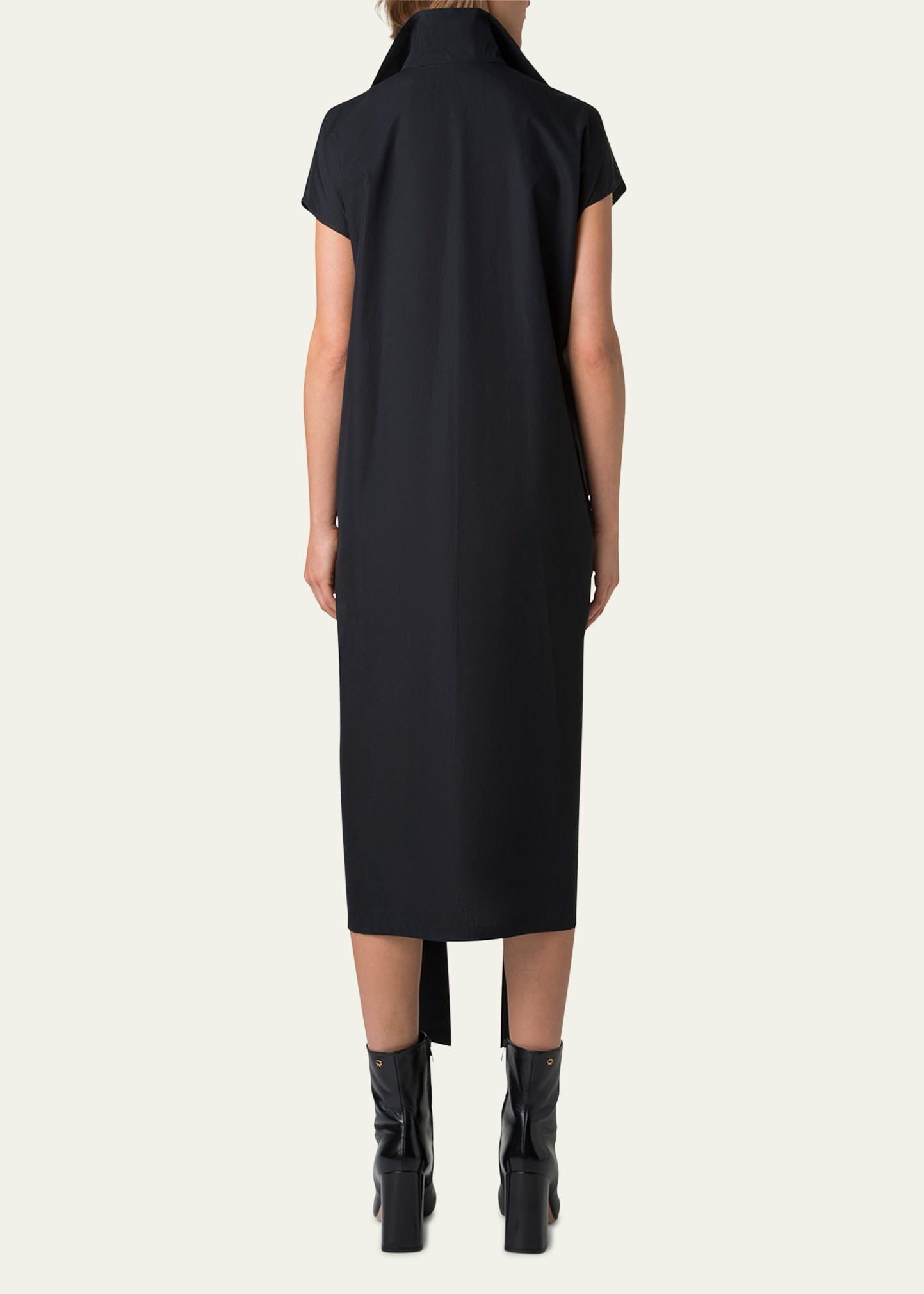 Cotton Poplin Midi Shirtdress - 3