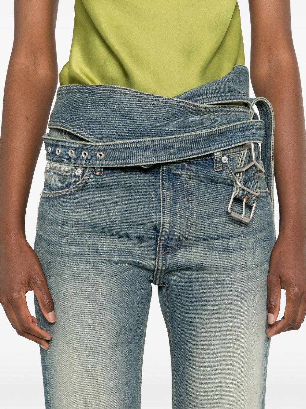 wrap belt jeans - 5