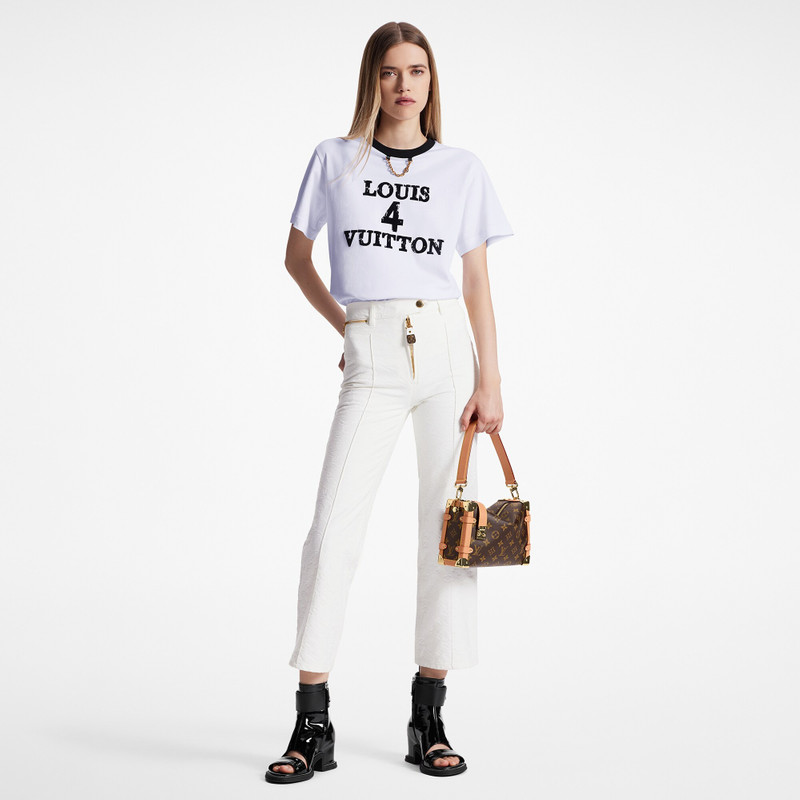 Louis Vuitton Monogram Jacquard Cropped Jeans outlook