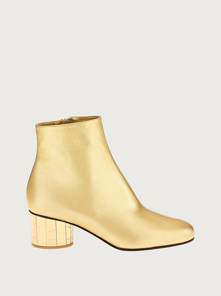 MIRRORED HEEL ANKLE BOOT - 1