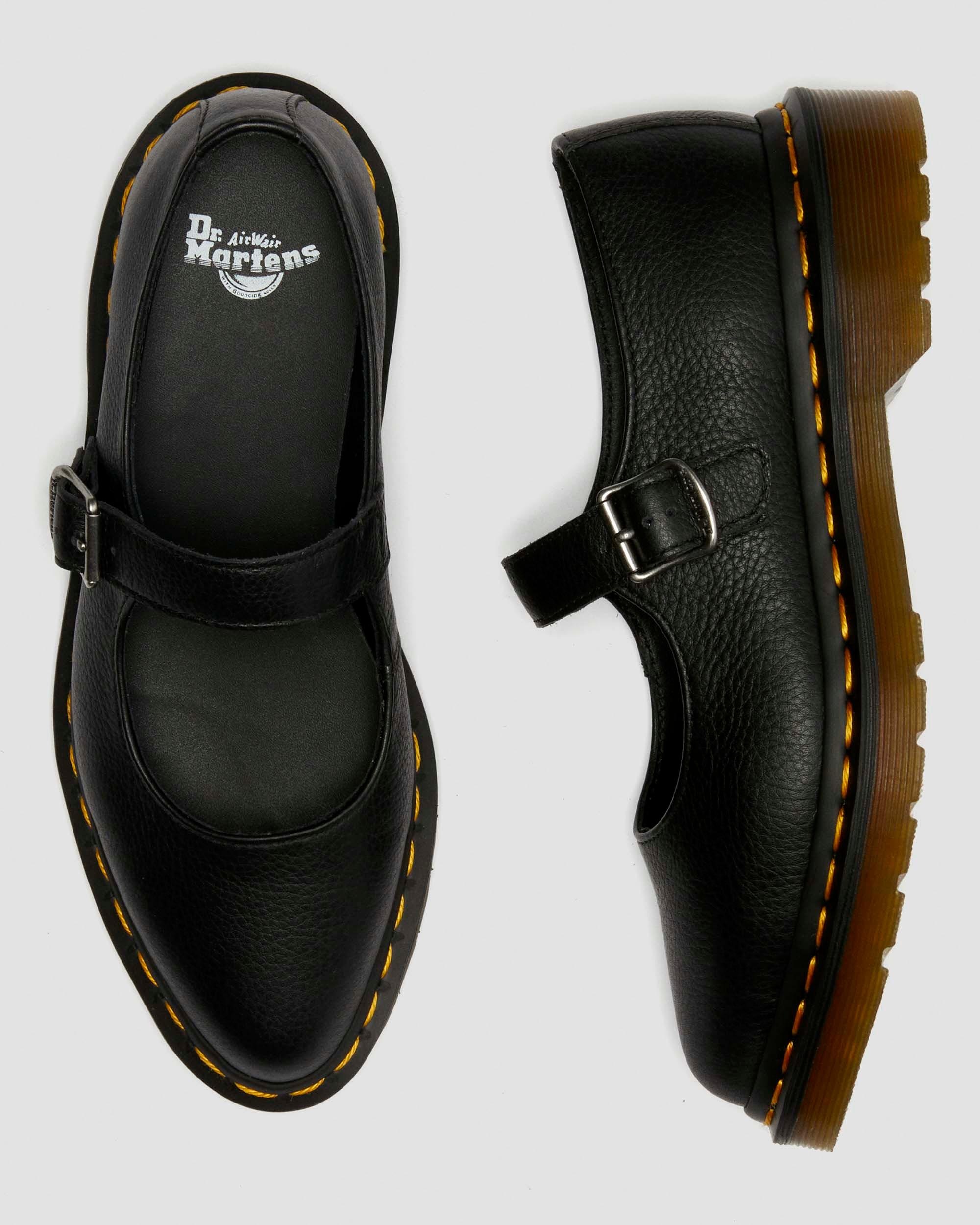 Elphie Virginia Leather Mary Jane Shoes - 10