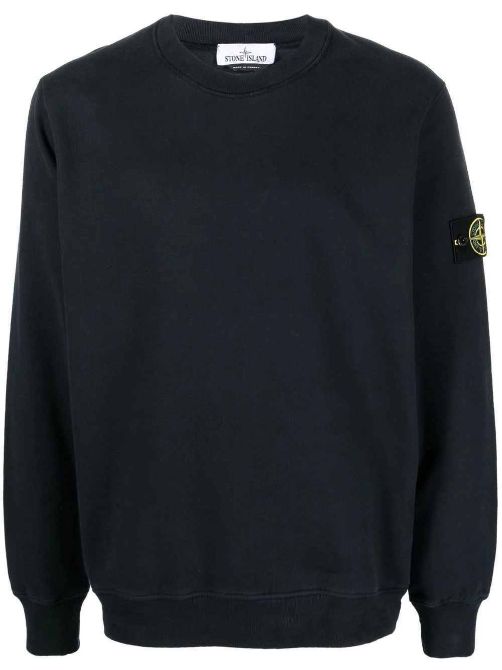 Compass-patch cotton sweatshirt - 1