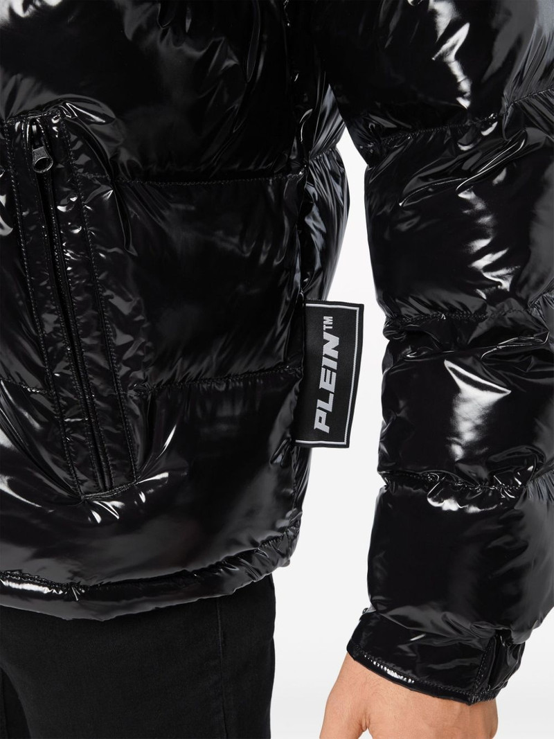Hexagon logo-plaque padded jacket 6
