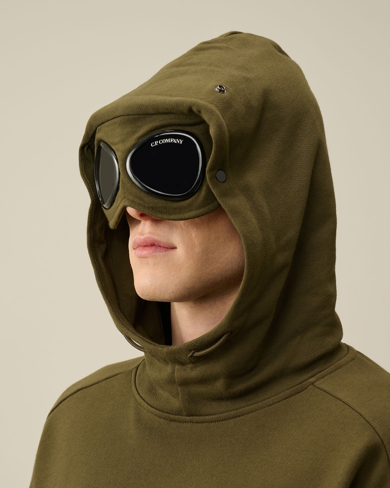 Diagonal Raised Fleece Goggle Hoodie - 4