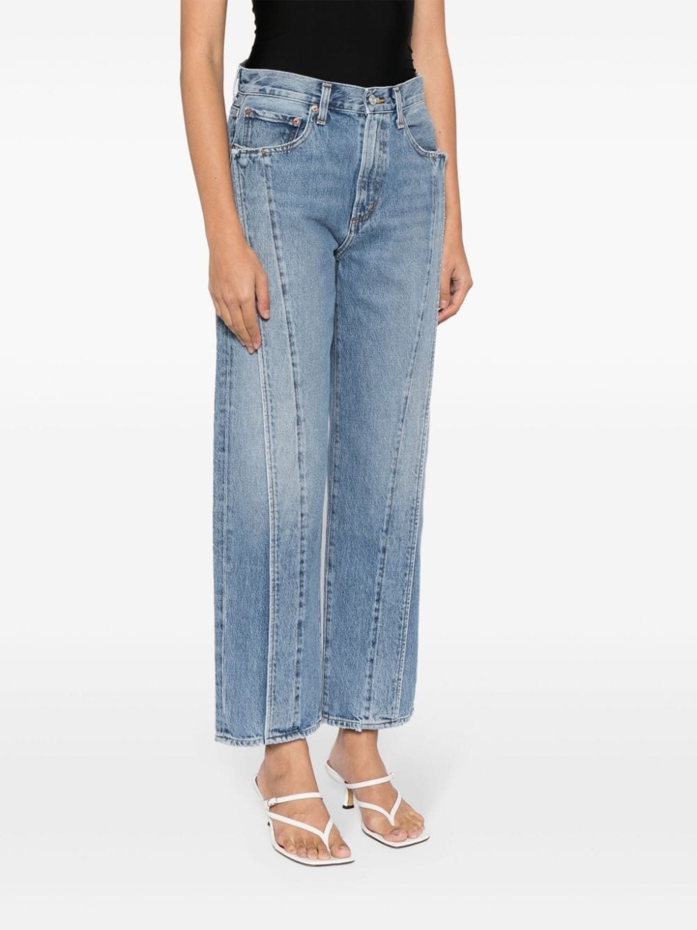 Fold Jean high-rise wide-leg jeans - 3