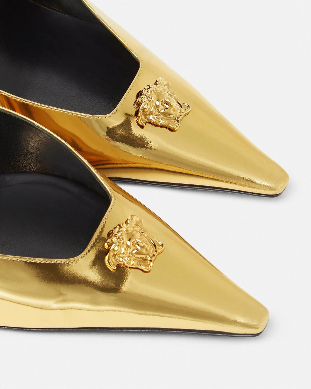 La Medusa Metallic Slingback Pumps 85 mm - 5