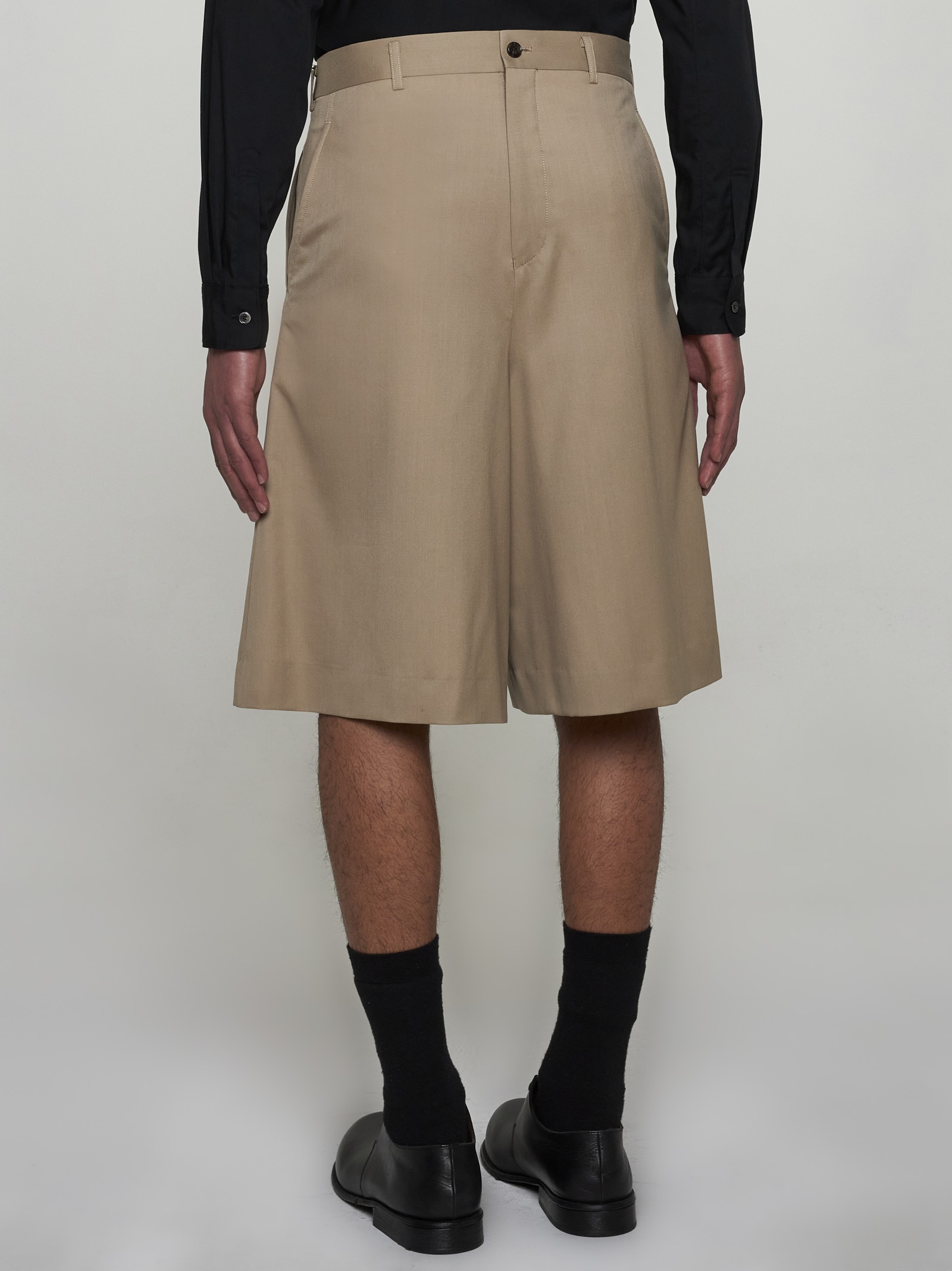 Wool bermuda shorts - 4