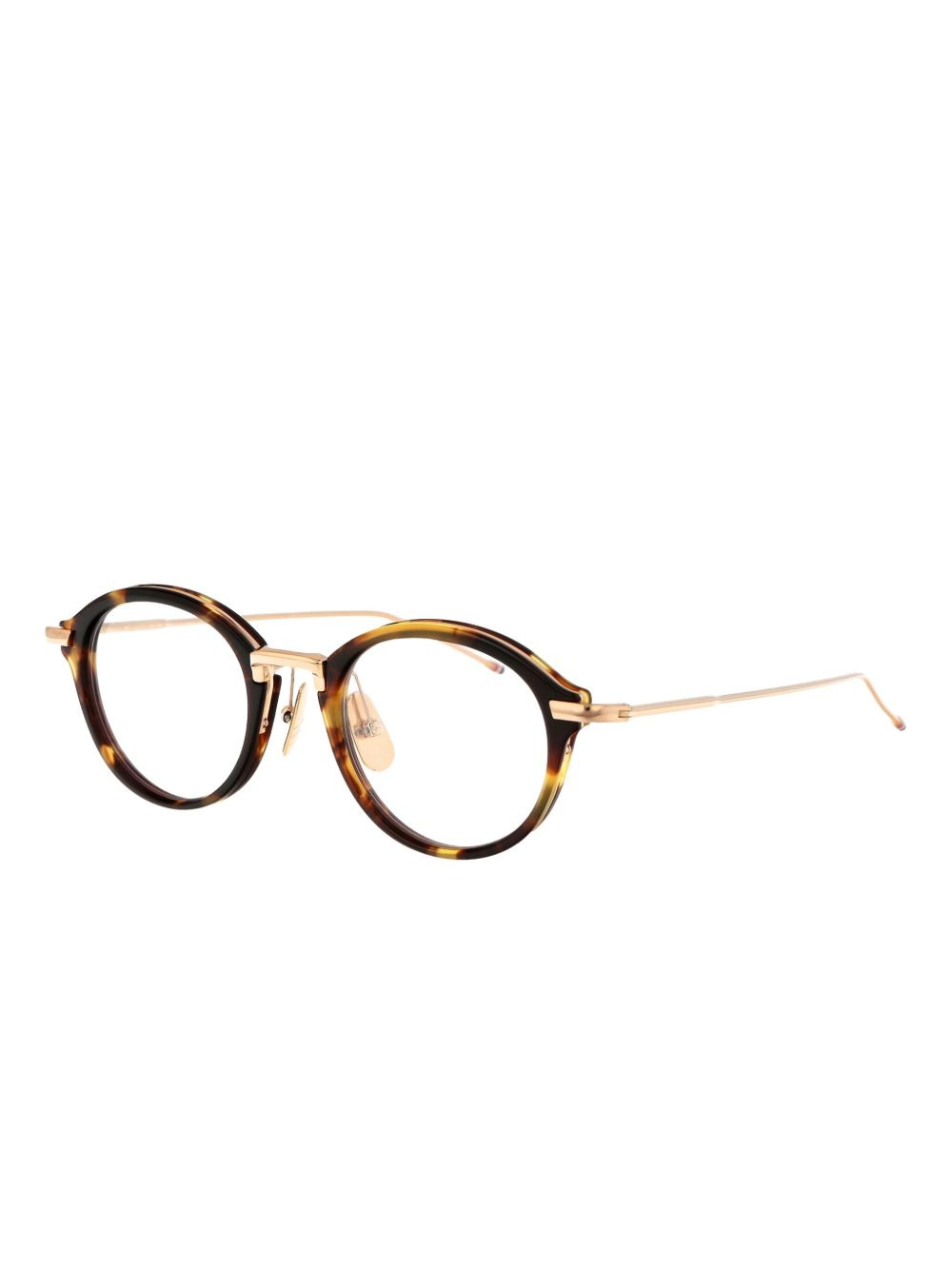 tortoiseshell round-frame glasses - 2
