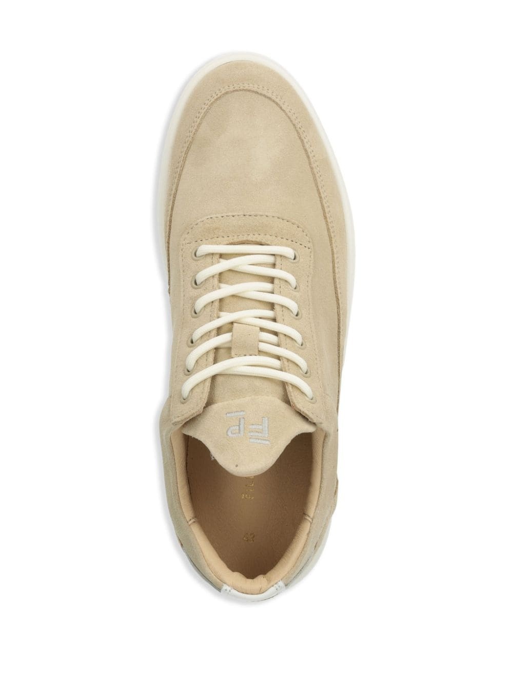suede low-top sneakers - 4