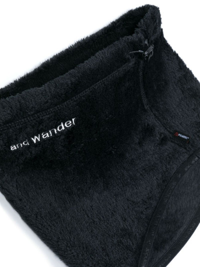 and Wander logo-embroidered fleece neck warmer outlook