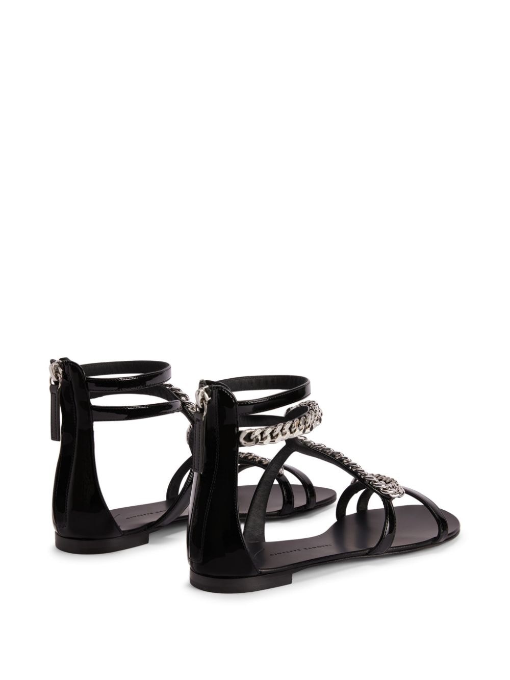 Samantha chain-detail flat sandals - 3