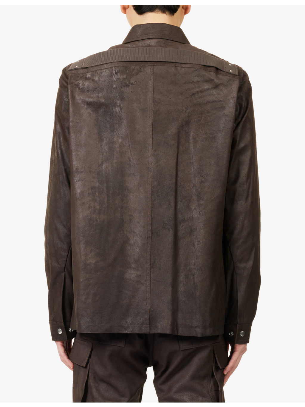 Brad Pointed-Collar Leather Jacket - 4