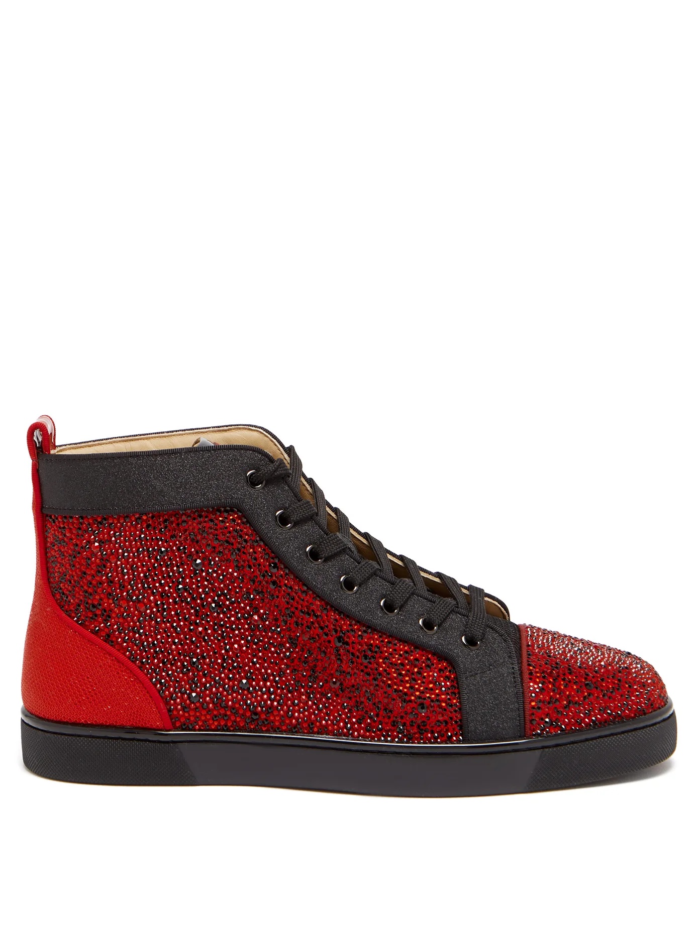 Louis Orlato high-top crystal leather trainers - 1