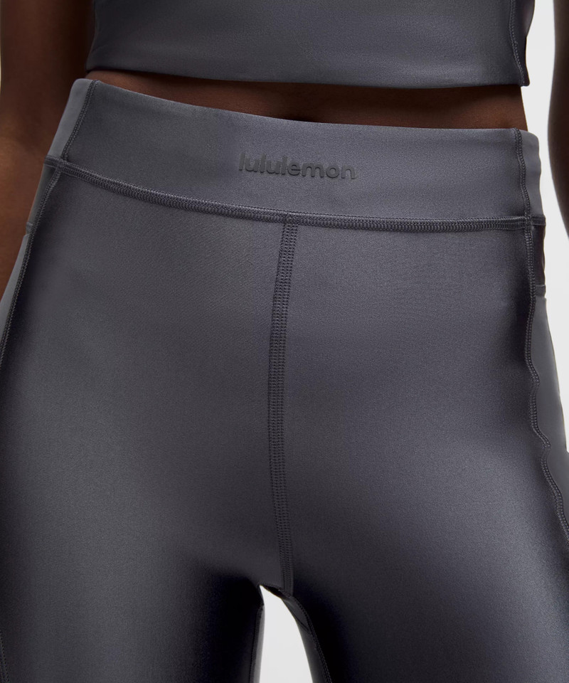 Satin Shine Panelled High-Rise Short 8" *Wordmark 7