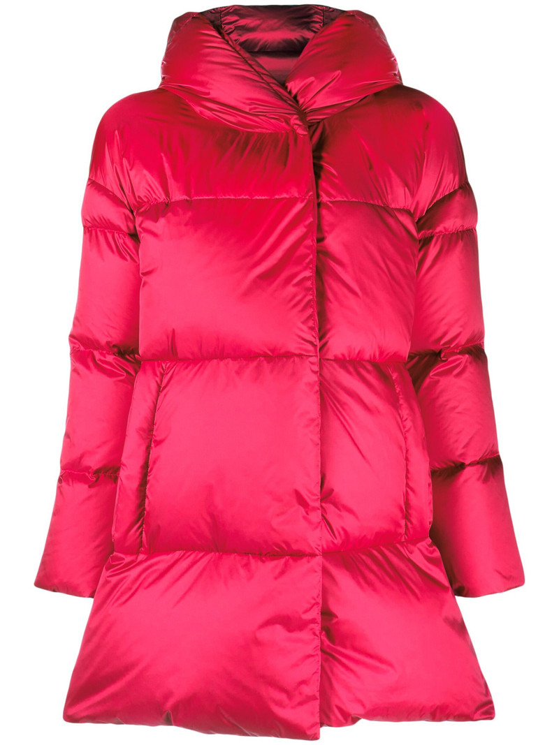 Globe A-shape satin-effect coat - 1