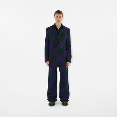 Burberry Check Wool Trousers outlook