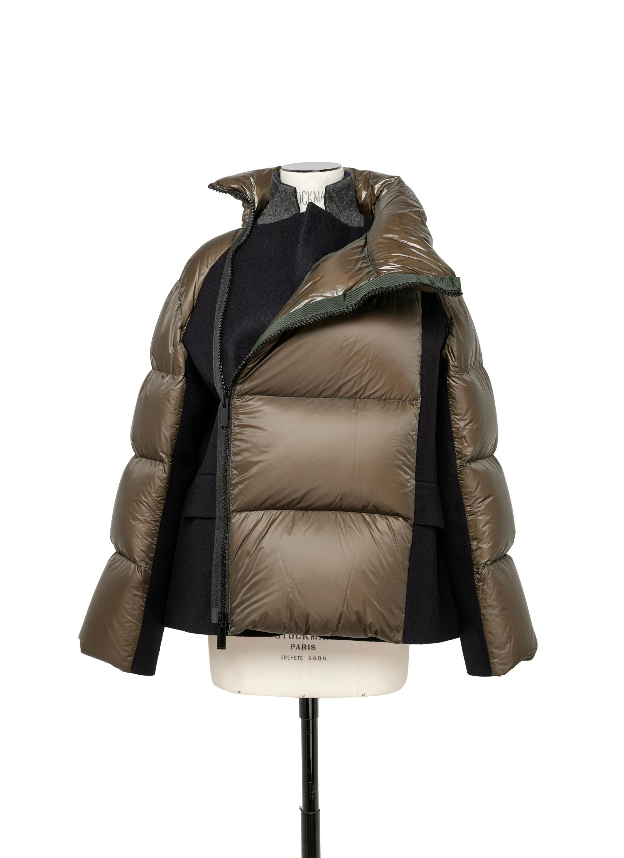 Wool Melton x Padded Jacket - 1