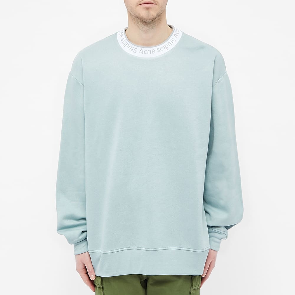 Acne Studios Fulton Logo Rib Crew Sweat - 4