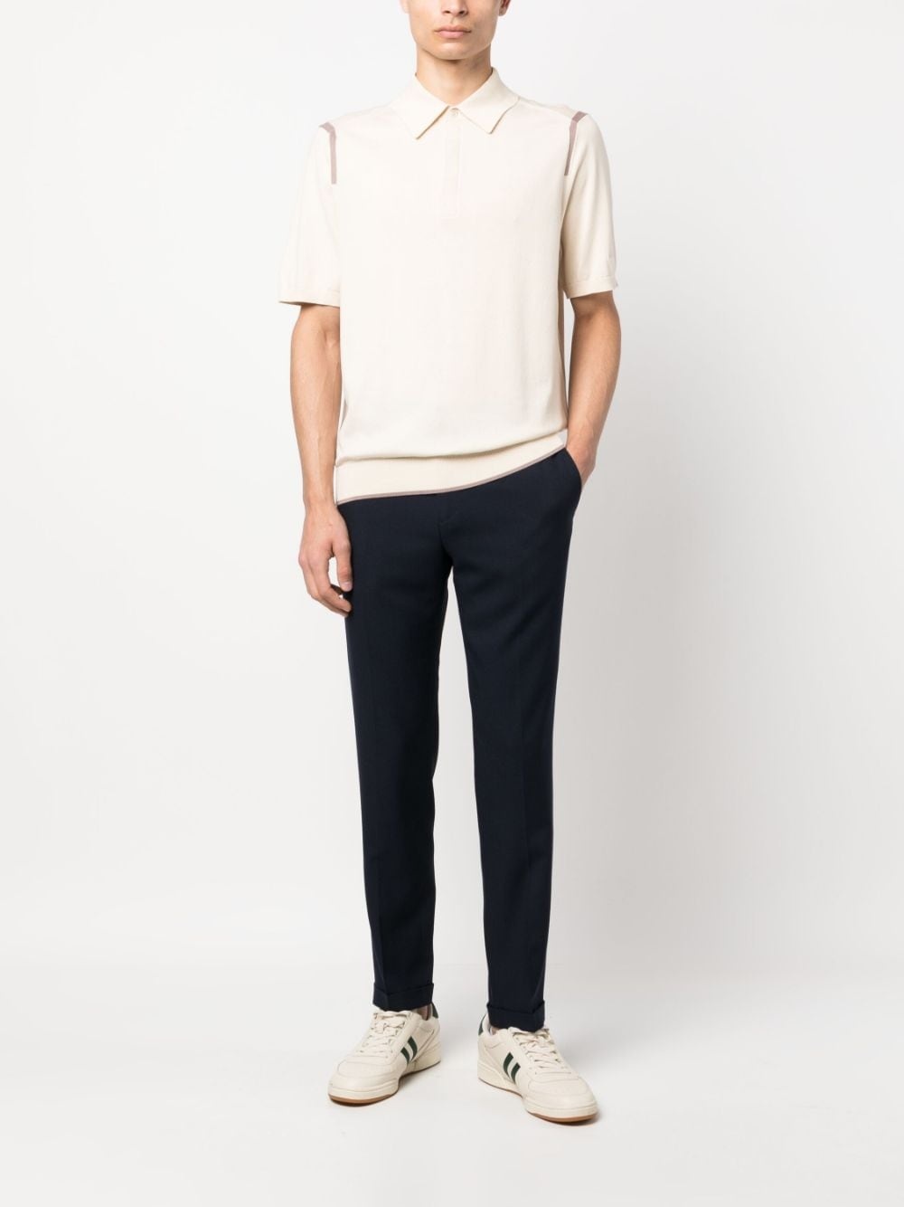 mid-rise straight-leg trousers - 2