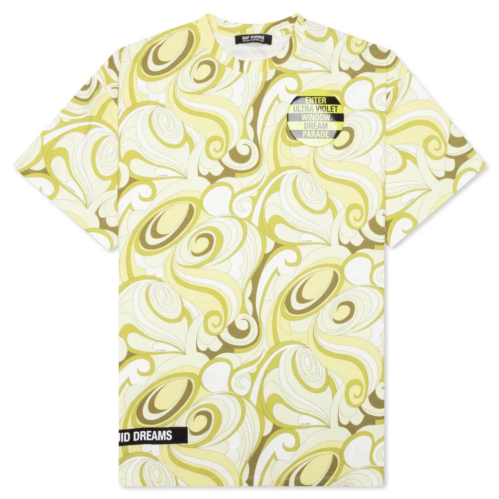 Yellow & Green Printed T-Shirt - 1
