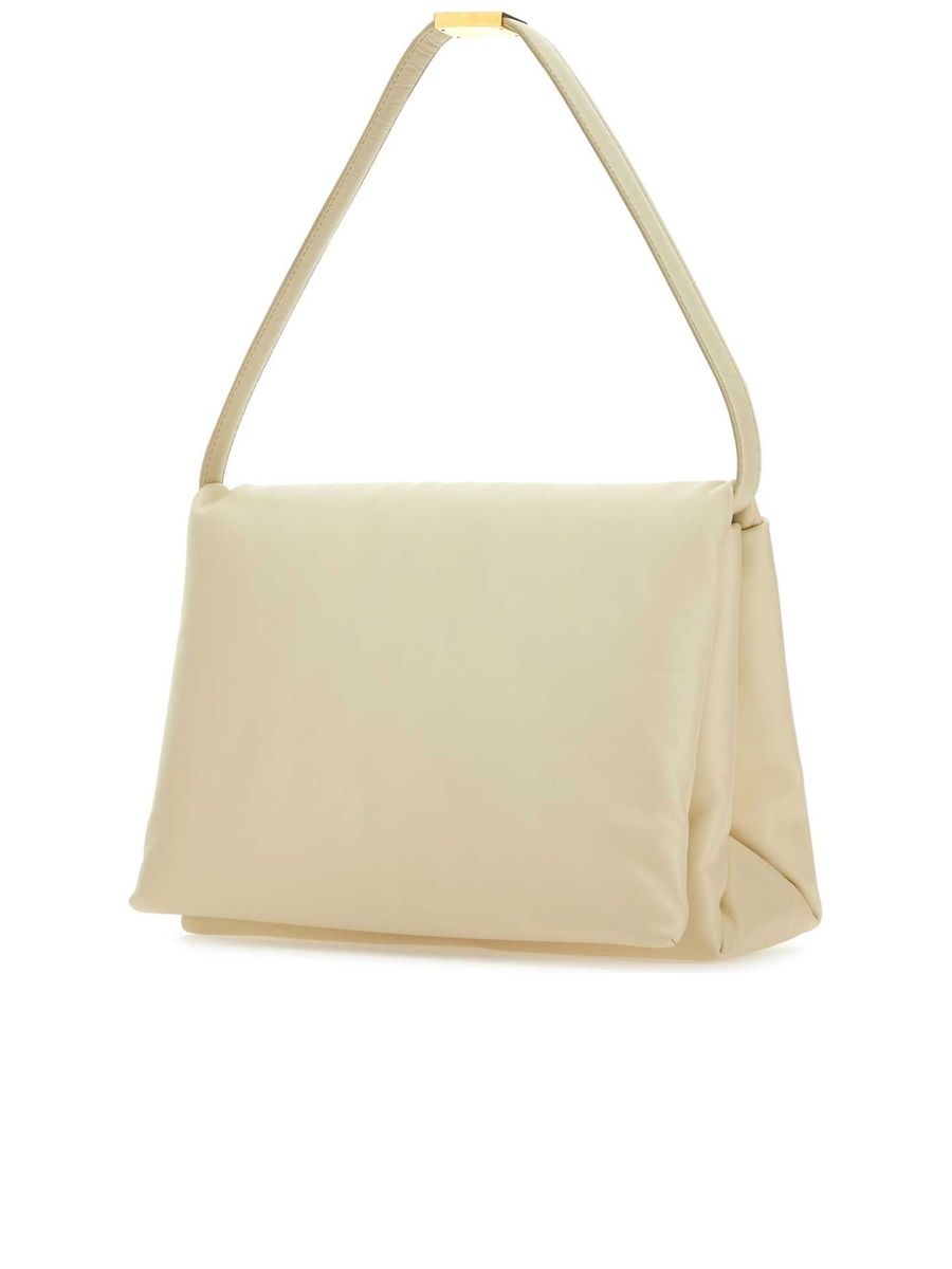 Ivory Leather Shoulder Bag - 2