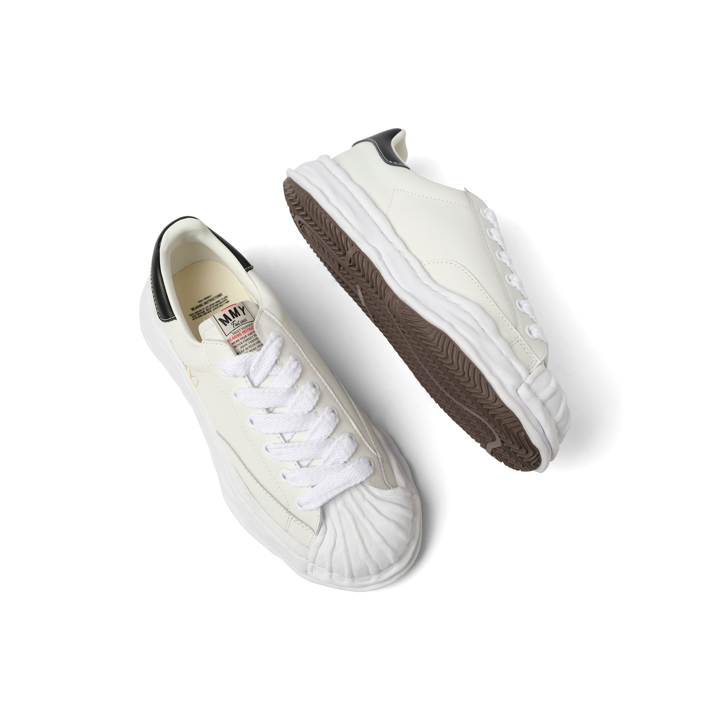 BLAKEY OG Leather Low Top Sneaker in White - 4