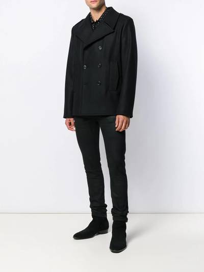 SAINT LAURENT boxy fit double-breasted coat outlook