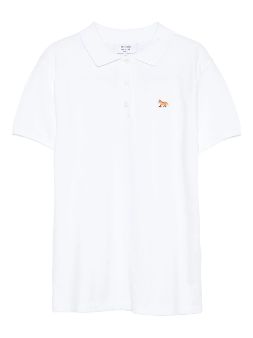 fox-embroidered polo shirt - 1